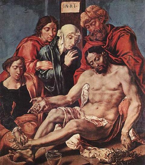 HEEMSKERCK, Maerten van Lamentation of Christ china oil painting image
